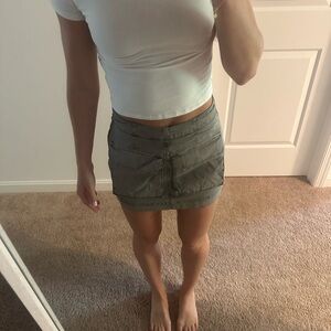 Abercrombie & Fitch Charcoal Mini Skirt